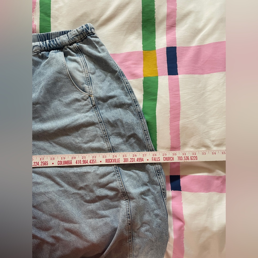 BNWT Anthropologie Pilcro Beachy High Rise Parachute Denim Jeans Pants - Picture 11 of 12